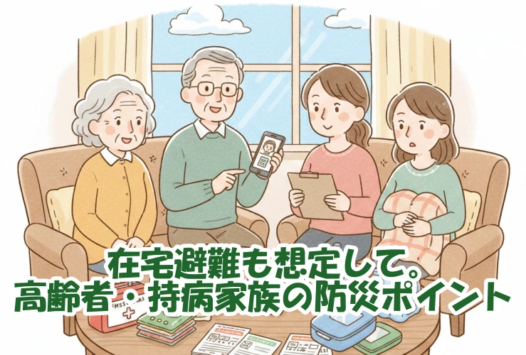 在宅避難も想定して。高齢者・持病家族の防災ポイントまとめ イメージ画