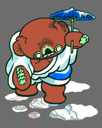 かささしたおおにゅうどう 傘差した大入道