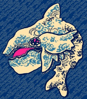 やひろのくまわに　八尋の熊鰐