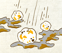 たまごぐらいのひょう 卵ぐらいの雹