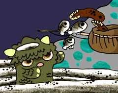 なげこみびく　投込み魚篭