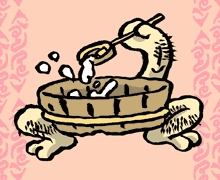 あしあらいたらい　洗脚盥