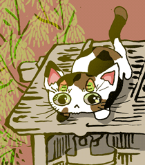 ふたつののねこ　両角猫