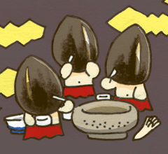 おはぐろしいろろ　鉄漿椎白