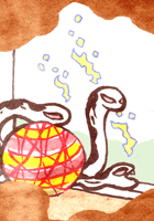 なつまりのへび　夏鞠蛇
