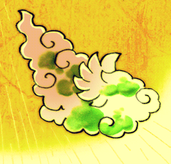みどりのくも　彩雲