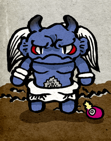わらわぬあおおに　笑わぬ青鬼