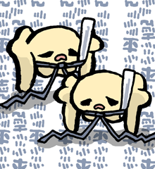 ひとにてをつくいも　人に手を捏く芋