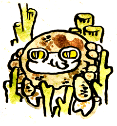 じゃまなかに　邪魔な蟹
