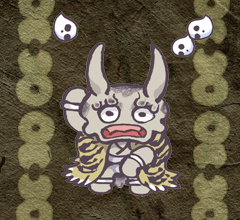 とうかくぎょうのえきじん　筒角形の疫神