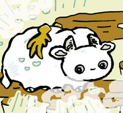 ろじびゃくご　露地白牛