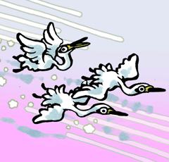 わたりさぎ　渡り鷺
