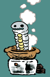 せんだいがわのへび　川内川の蛇