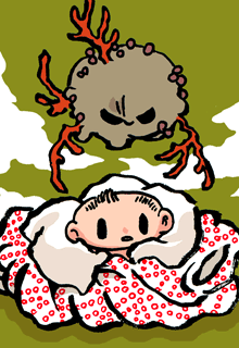 つちにかかるこ　槌にかかる子