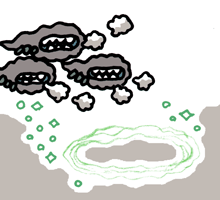 やままゆのいとのわ　山繭の糸の輪