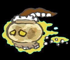 すすけたちょうちん　煤けた提灯