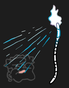 みみずのとうしん　蚯蚓の灯芯