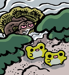 ときわのくにのびき　常盤国の蛙