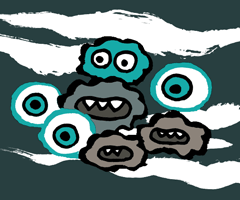 ものいうあおみなわ　言語う青水沫