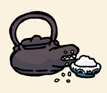 ものくうてつびん　物喰う鉄瓶