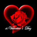 バレンタイン　薔薇inハート