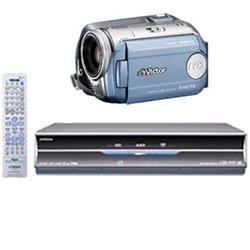 ictor HDDムービー　Everioエブリオ＋VHS＆HDD＆DVDビデオレコーダー 快録LUPINセット