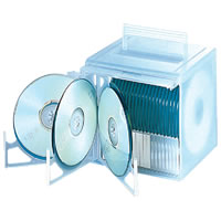 ELECOM WST-CD03CR（クリアー）50枚収納　CD/DVDケース
