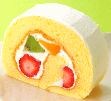 フルーツ盛りだくさん生クリームの『ふわふわロール』【送料無料】