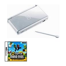 ニンテンドー『DS Lite』 クリスタルホワイト＆『スーパーマリオ』セット