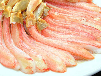 24時間限定セール！めったにない！５Ｌサイズのカニのしゃぶしゃぶがたっぷり１ｋｇも入って、ワンデーセール超特価♪