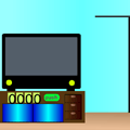 TV部屋からの脱出