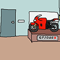 <br />バイク屋からの脱出