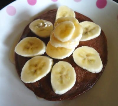 ココア風味のホットケーキ♪