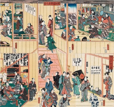 3代目歌川豊国 浮世絵オリジナル （浮世絵、歌川豊重(二代豊国