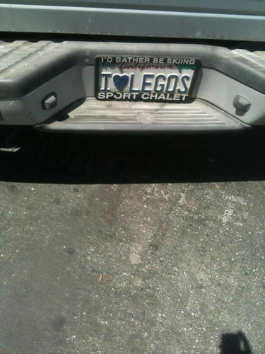 「I♥LEGOS」LEGOを愛する人の車