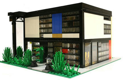 LEGO製、イームズ夫妻の家「No.8」
