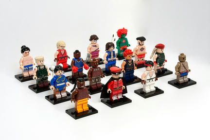 ミニフィグで「ストリート･ファイターII」のキャラクター