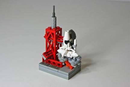 マイクロスケールなスペースシャトル打ち上げ