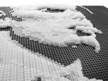 LEGOで作られたデヴィッド・ボウイの肖像画2