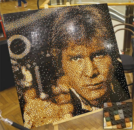 ハン・ソロのLEGOモザイク