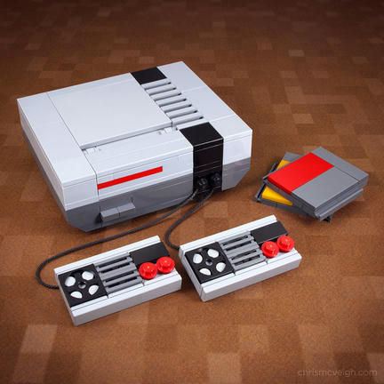 LEGOでできた海外版ファミコン（NES）