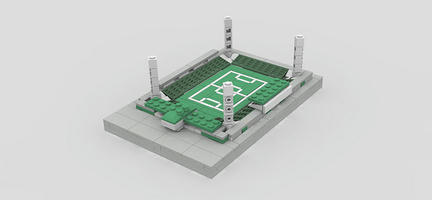 LEGOで作ったハンガリーのシュタディオン・アルベルト・フローリアーン