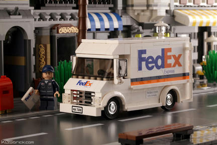 LEGOでつくったFedExのトラック