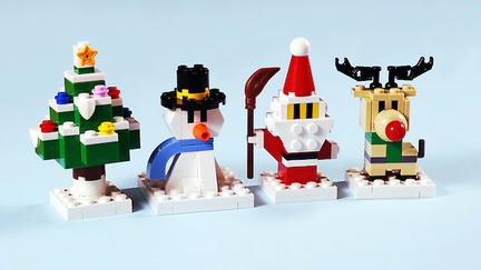 LEGOクリスマスツリー＆雪だるま＆サンタ＆トナカイ