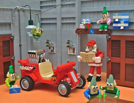 LEGOサンタのホットロッド