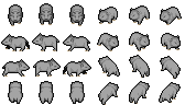 改変キャラチップ：クマ