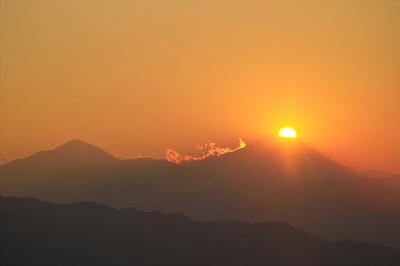 高尾山からの富士山