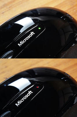 Microsoft Wireless Mobile Mouse 3500 バッテリーインジケーター