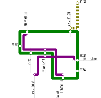 知立三郷鉄道線路線図 1921年5月