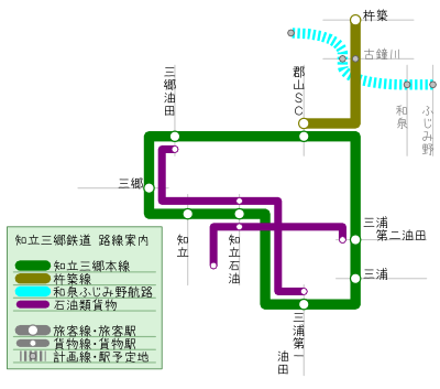 知立三郷鉄道線路線図 1922年4月